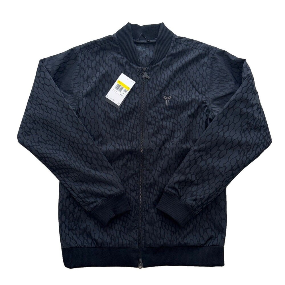 Nike Kobe Bryant Black Snakeskin Bomber Venomenom Jacket IM4862-010 Men’s Size S